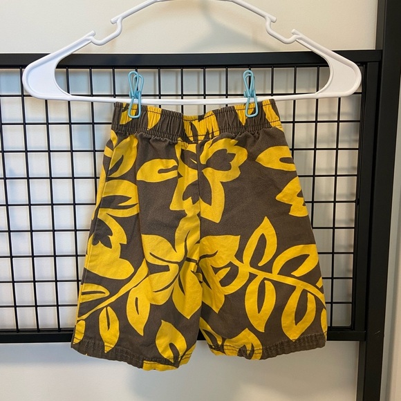 Carter's Yellow and Brown Kids Shorts - Picture 3 of 4